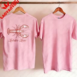 Lobster Love Tee Fisherman T-Shirt New England Fisherman Aesthetic TShirt Coastal Vibes Apparel Beach Retro Tshirt Y2k Tops Tee