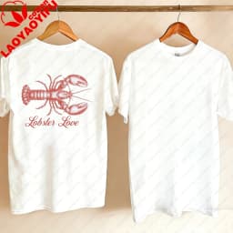 Lobster Love Tee Fisherman T-Shirt New England Fisherman Aesthetic TShirt Coastal Vibes Apparel Beach Retro Tshirt Y2k Tops Tee