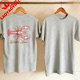 Lobster Love Tee Fisherman T-Shirt New England Fisherman Aesthetic TShirt Coastal Vibes Apparel Beach Retro Tshirt Y2k Tops Tee