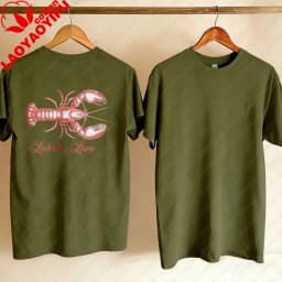 Lobster Love Tee Fisherman T-Shirt New England Fisherman Aesthetic TShirt Coastal Vibes Apparel Beach Retro Tshirt Y2k Tops Tee