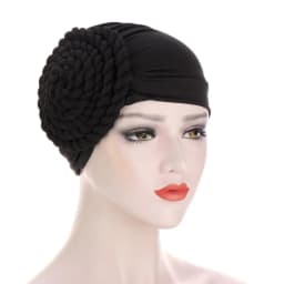 2026 Two-color Trendy India Turban Bonnet Arab Wrap Head Scarf Ready to Wear Hijab Hat Muslim Headdress Woman Inner Hijab Caps