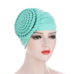 2026 Two-color Trendy India Turban Bonnet Arab Wrap Head Scarf Ready to Wear Hijab Hat Muslim Headdress Woman Inner Hijab Caps