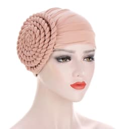 2026 Two-color Trendy India Turban Bonnet Arab Wrap Head Scarf Ready to Wear Hijab Hat Muslim Headdress Woman Inner Hijab Caps