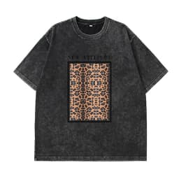Hirsionsan Y2k Quality Oversized Acid Washed T Shirt Women Vintage Print T-shirts Streetwear Wash Tee Girl Luxury Brand Tops