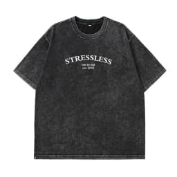 Hirsionsan Y2k Quality Oversized Acid Washed T Shirt Women Vintage Print T-shirts Streetwear Wash Tee Girl Luxury Brand Tops