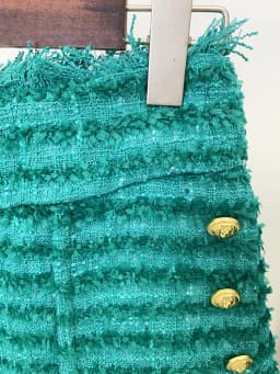 HIGH STREET Newest 2026 FW Designer Women's Tassel Fringed Tweed Shorts