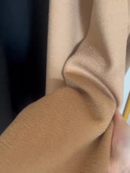 RosEvans Winter Cashmere Coat Women Mid-length Wool Coat Jackets Water Ripples New Autumn 20% Cashmere Camel Coat Commuting