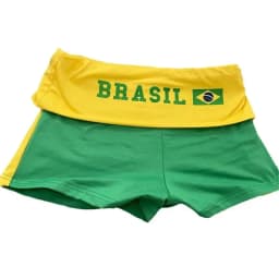 Punk Streetwear Women Shorts Summer Casual Brazil Embroidery Grunge Sexy Pants Y2k Clothes Gothic Emo Girls Elastic Waist Shorts