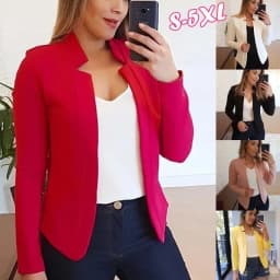 Women Thin Black Blazers Suit 2025 Female Spring Blazer Jackets Long Sleeve OL Casual Womens Slim Coats Femme Ladies White Tops