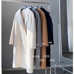 2025 Autumn Women Drouble Breasted Woolen Coat Fashion Loose Style Women Winter Clothes Long Coats Tops New
