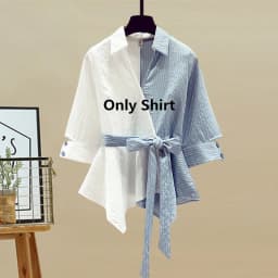 2026 Spring/Summer New In Matching Set Women's Fashion Splicing Lace Blouse Jeans Two Piece Set Korean Elegant Denim Pants Suit