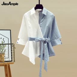 2026 Spring/Summer New In Matching Set Women's Fashion Splicing Lace Blouse Jeans Two Piece Set Korean Elegant Denim Pants Suit