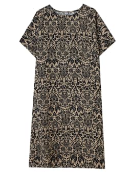 Cotton Linen Vintage Print Spring Summer Dresses For Women 2026 Short Sleeve Casual Loose Midi Dress Robe Femme Elegant Clothing