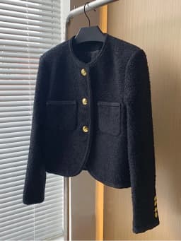 High Quality Luxury French Vintage Tweed Jacket Coat Women Autumn Winter Korean Chic Fried Street Woolen Coat Casaco Outwear