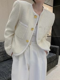 High Quality Luxury French Vintage Tweed Jacket Coat Women Autumn Winter Korean Chic Fried Street Woolen Coat Casaco Outwear