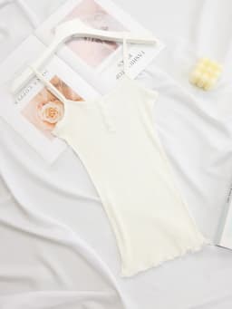 SuyaDream Women Silk Camisole 30%Silk 70%Cotton Knitted Natural Chic Camis 2025 Spring Summer Solid T Shirts White