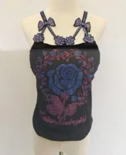 Summer Women Bead Work Camis Femme Padded Camisole Lady Sexy Bling Bling Gemstones bow knot Camis Tops