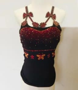 Summer Women Bead Work Camis Femme Padded Camisole Lady Sexy Bling Bling Gemstones bow knot Camis Tops