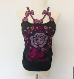 Summer Women Bead Work Camis Femme Padded Camisole Lady Sexy Bling Bling Gemstones bow knot Camis Tops