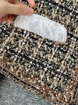 New Autumn Winter Vintage Tweed Jacket Coat Women Small Fragrance Patchwork Korean Woollen Cropped Coats Elegant Short Outerwear