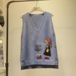 New Knit Sweaters Vest Winter Jacket Women Sleeveless Vests Coats Korean Fashion Loose Pullover V-neck 2022