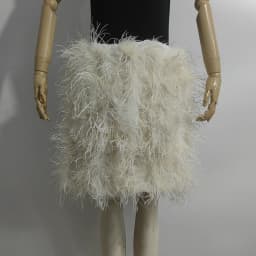 100% Ostrich Feather Length 50cm Women's Stretch Skirt Birthday Party Dress Multicolor Can Be Customized