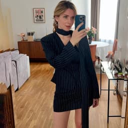 Talenza Women's Striped Blazer Elegant Ribbon Lace-up V-Neck Patchwork Long Sleeve Luxury Outwear Vintage  Women Tailored Coat