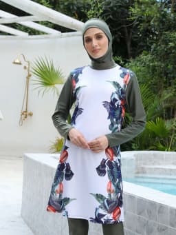 3/4PCS Islamic Swimwear with Shawl Beach Wear Muslim Swimming Suit for Women Modest Long Sleeves Full Cover Burkini Swimsuit