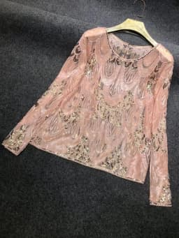 shiny gold t shirts women bling sequined t shirt tops