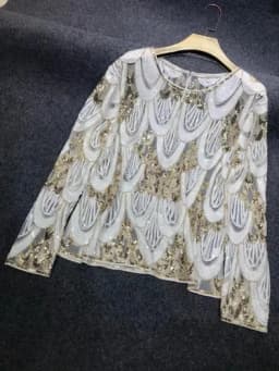 shiny gold t shirts women bling sequined t shirt tops