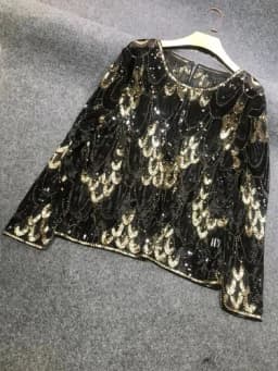 shiny gold t shirts women bling sequined t shirt tops