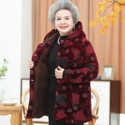 Women Cotton-Padded Coat Middle-Aged Elderly Mother Winter Clothes Women Parkas Velvet Thick Warm Quilted Jacket Outerwear 5XL
