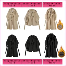 Fall Winter Thicken Khaki Long Trench Coats Women Casual Loose Cotton Padded Lined Gabardina Parkas New Warm Windbreaker Jacket