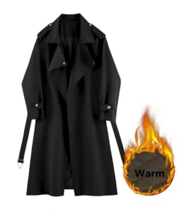 Fall Winter Thicken Khaki Long Trench Coats Women Casual Loose Cotton Padded Lined Gabardina Parkas New Warm Windbreaker Jacket