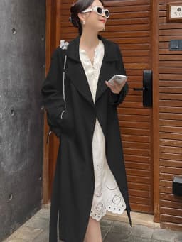 Fall Winter Thicken Khaki Long Trench Coats Women Casual Loose Cotton Padded Lined Gabardina Parkas New Warm Windbreaker Jacket