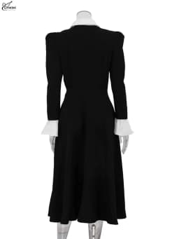 Oymimi Elegant Blue Cotton Womens Dresses Fashion Lapel Short Sleeve Button Dresses Autumn New High Waisted Pleated Mini Dress