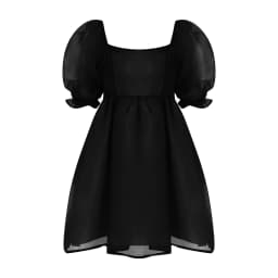 Women's Clothing Puffy Dresses y2k Aesthetic Solid Color Square Neck Bubble Sleeve Dress Sweet 2000s Party Dresses Streetwear