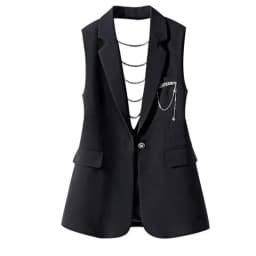 Fashion Suit Vest Jacket Women New 2026 Spring Summer Korean Loose Sleeveless Blazer Waistcoat Coat Female Casual Lady Tops