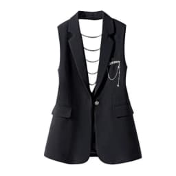 Fashion Suit Vest Jacket Women New 2026 Spring Summer Korean Loose Sleeveless Blazer Waistcoat Coat Female Casual Lady Tops