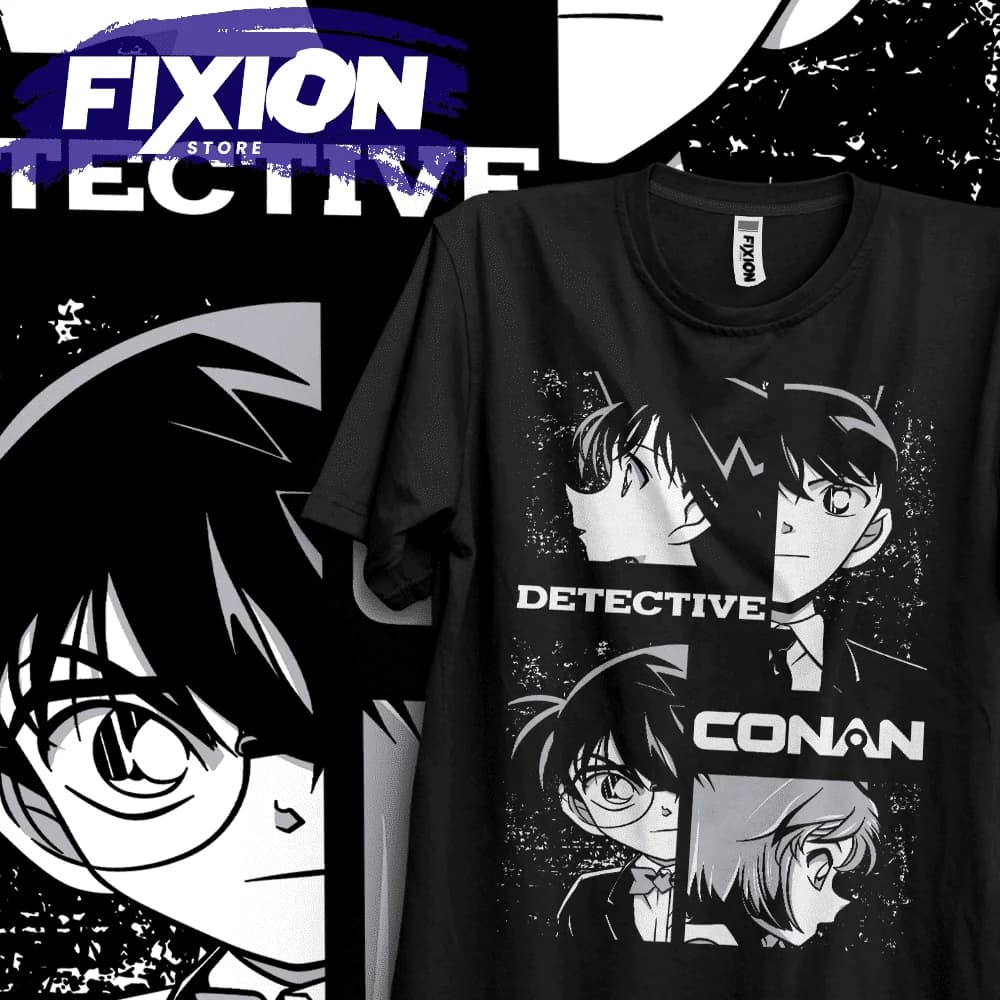 Detective Conan NAnime T Shirt Manga Gift For Anime Lover All Size Cotton