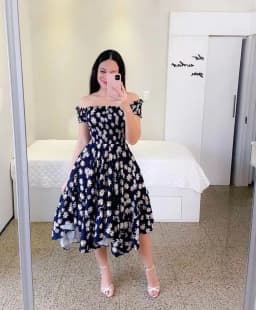 Woman Long Dresses for Flower Suspender Female Summer Party short Elegant Casual Boho Holiday Dress Girl Off Shoulder Lady Print