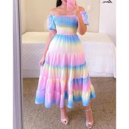 Woman Long Dresses for Flower Suspender Female Summer Party short Elegant Casual Boho Holiday Dress Girl Off Shoulder Lady Print