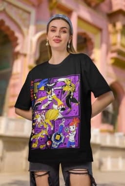 Camiseta Renamon camisa de Relemon Sakuyamon Taomon Rika Nonaka