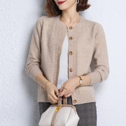 2025 New Round Neck Autumn Winter Knitted Cardigan Middle Aged Mother Knitwears Buttons Women's Sweater Coat свитер жен