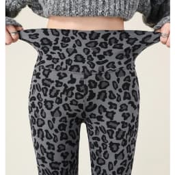 Autumn Winter Leopard Print Leggings Women's Velvet Pants Ankle Length High Waist Slim Elastic Warm Yoga Sport Leggings Women