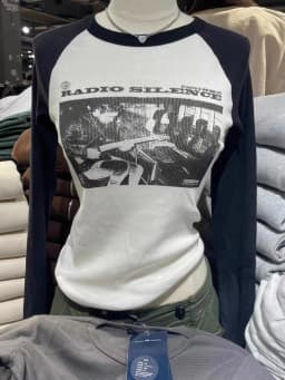 Rock Guitarist Graphic Long Sleeve T-shirts Women Spring New Print Cotton Ribbed T Shirt Femme Vintage Streetwear Slim Y2k Tops