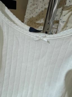 Lace Trim Eyelet White Slim Tank Tops for Women Summer Bow Sleeveless Cotton Camisole Vintage Sweet Cute Preppy Style Basic Tops