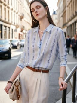 New Spring Office Ladies Shirts Fashion Printed Women's Blouses France Style Tops Blusas Mujer