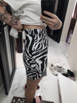 2025 Korean Zebra Print Midi Skirt Women Autumn New Female A-line High Waist Loose Skirts Vintage Mini Skirt