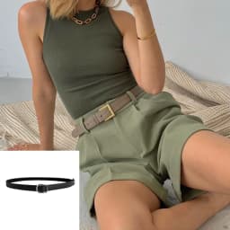 Hirsionsan High Waist Shorts Women 2023 New Summer Casual Elegant Soft Pants with Sashes Loose Shorts with Pockets for Ladies